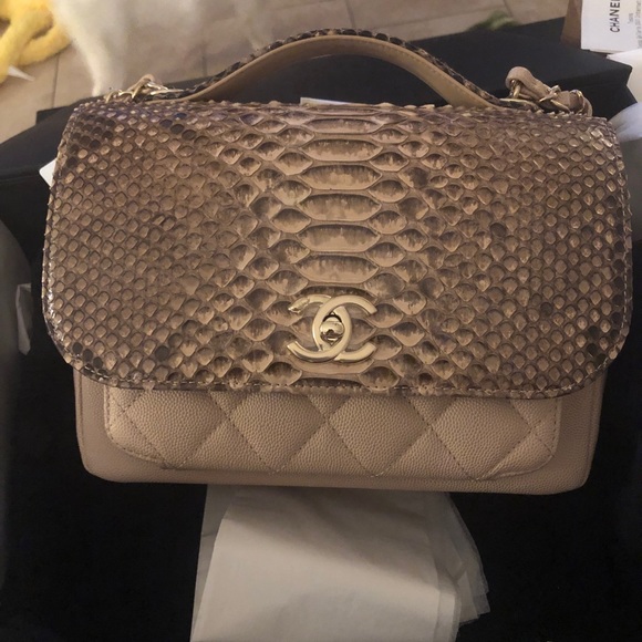 CHANEL Handbags - Python skin Chanel handbag CHANEL Handbags - Python skin Chanel handbag
